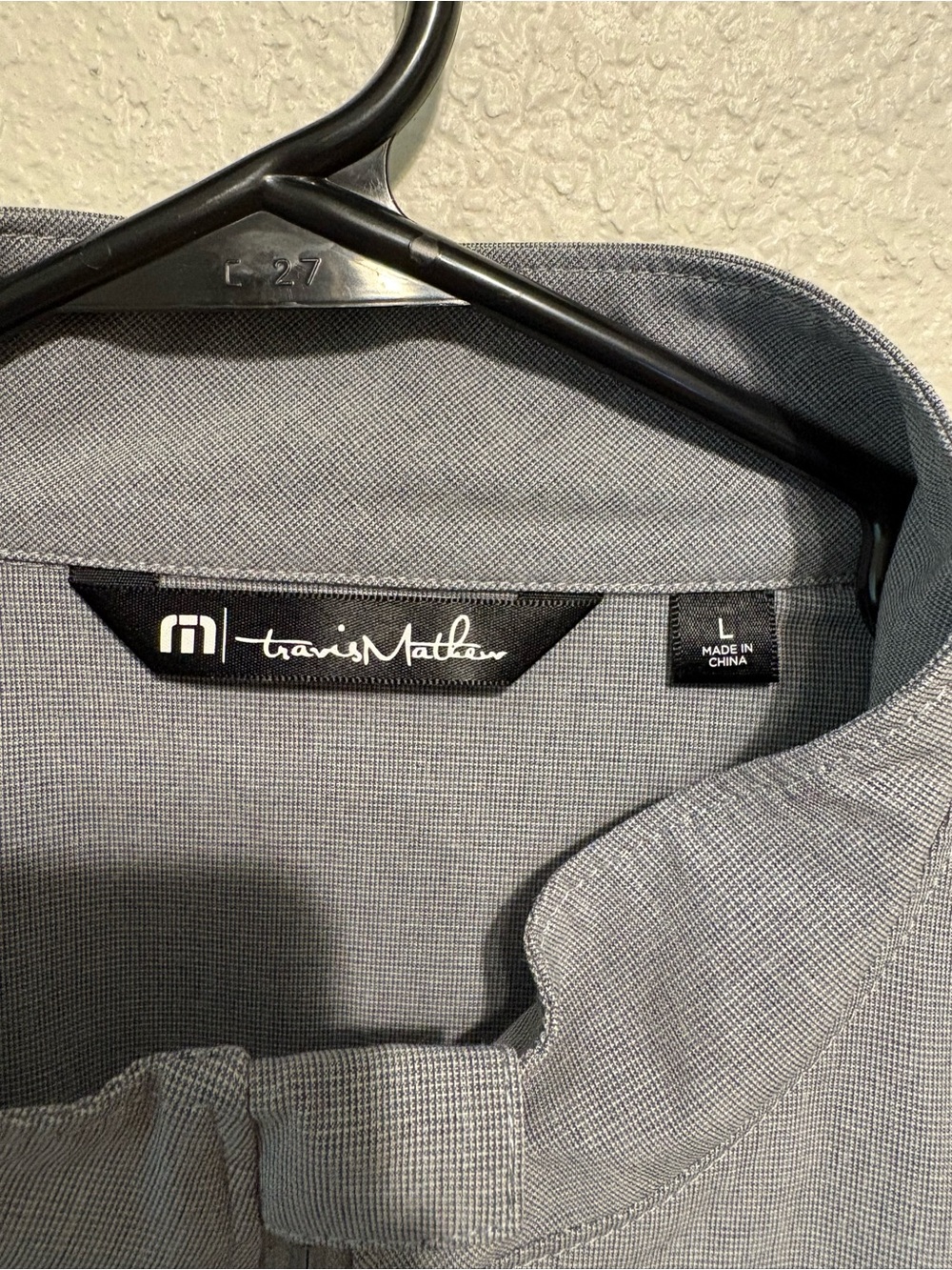 Travis Mathew Men's Light Gray Full-Zip Shirt Jacket Size Large - Picture 3 of 5